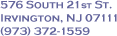 Located in Irvington, NJ