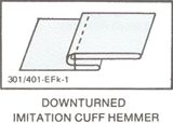 DownTurned Imitation Cuff Hemmer