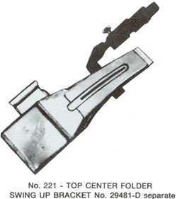 No. 221 - TOP CENTER FOLDER