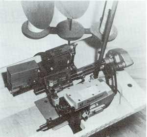 Hoffee Electric Cutter Mounted Behind U.S. OverLock
