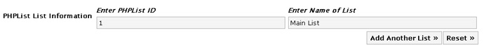 Phplist 